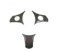 Steering Wheel Covers For Alfa For Romeo 159 2005-up Steering Wheel Decorative Multi-function Button Sticker Auto Interior Accessories Carbon Fiber