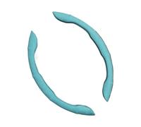 Steering Wheel Covers For Benz AMG A B C E S Class W211 W212 W213 W214 W176 GLA 1Pair Suede Car Steering Wheel Cover Non-slip 38cm Universal(Blue)