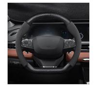 Steering Wheel Covers For Chery For Tiggo 3 4 5 7 Pro 8 Plus For Arrizo 7 GX 5x EQ7 For Fulwin 2 For Eastar For A3 For A5 Car Suede Carbon Fiber Steering Wheel Cover(D)