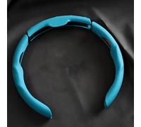 Steering Wheel Covers for Land Rover Defender L663 110 (2020-2025), Car Interior Accessories with 3-Second Snap-on Installation Anti-Slip PU Leather 3-Piece 37-39cm,Blue