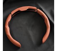 Steering Wheel Covers for Land Rover Defender L663 110 (2020-2025), Car Interior Accessories with 3-Second Snap-on Installation Anti-Slip PU Leather 3-Piece 37-39cm,Orange