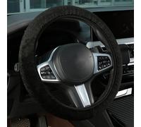 Steering Wheel Covers for Mazda 6 Cx5 3 Cx3 Cx7 Cx30 5 Sièges, Car Plush Warm Winter Steering Wheel Protector, Full Wrap Elastic, Car Accessories,Black