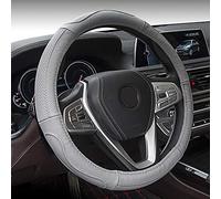 Steering Wheel Covers for Mini Cooper R52 2004-2008 Cabrio, Non-slip Comfortable Steering Wheel Protector Comfort Durable Accessories,F Grey