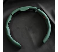 Steering Wheel Covers for Mitsubishi Outlander 2023 2024 2025, Car Interior Accessories with 3-Second Snap-on Installation Anti-Slip PU Leather 3-Piece 37-39cm,Green