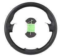 Steering Wheel Covers For Mondeo For Mk4 For S-Max For Focus For 3 Kuga DIY Customized Black Car Steering Wheel Cover Car Steering Wheel Cover(Green thread)