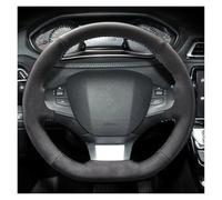 Steering Wheel Covers For Peugeot 308 307 2016-2019 Hand Stitched Black Stitch Car Steering Wheel Cover DIY Non-slip Leather Car Interior(Style3)
