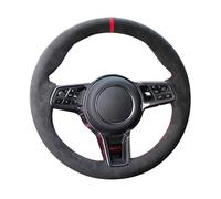 Steering Wheel Covers For Porsche For Cayman For Boxster For Cayenne For Macan For Panamera For 911 For 996 For 997 For 959 Car Steering Wheel Cover Car Steering Wheel Cover(Gray Thread)