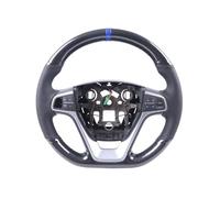 Steering Wheel Covers For Tiida For Sylphy For Sentra For Versa For Note 2014 Car Steering Wheel Cover Carbon Car Steering Wheel Cover(A Carbon Blue thread)