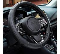 Steering Wheel Covers for VW Atlas Bulli Touran Tiguan，Lsteering Wheel Cover Soft Non Slip Breathable Steering Wheel Cover Car Interior Cover,A