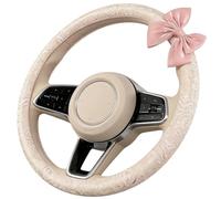 Steering Wheel Covers for Women, 38 cm Diameter, Lace Pattern, Interior, Steering Wheel Cover with Bows, Suitable for SUV, Truck, Road Trips, Daily Commuting, Long Distance Driving and Holiday Travel