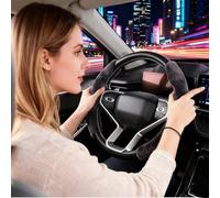 Steering Wheel Covers, Soft Elastic Accessories, Soft Comfortable Covers for Trucks, Cars, SUVs, Beginners, Families, Automotive Enthusiasts, Vehicle Use Indoors, Outdoors, Garage