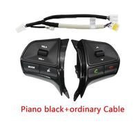 Steering Wheel Cruise Control Switch Car Steering Wheel Control Button/Fit For KIA K2 RIO 2011-2014 Audio Bluetooth Phone Volume Switch Replace Auto Parts(Piano Switch-Noheat)