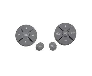 Steering Wheel Cruise Switch For Benz C E For GLK Class W204 W207 W212 C180 C260 Driver's Button Controller The Multifunctional Steering Wheel Buttons Control(Grey Set)