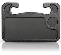Steering Wheel Desk, Car Table Steering Wheel Tray and Vehicle Seat Mount Notebook Laptop Eating Desk,Food Eating Tray,Great Gift For Constant Travelers, Fits Most Vehicles Steering Wheels (Black)