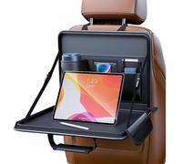 Steering Wheel Desk for Laptop - Car Steering Wheel Laptop Holder - Folding Vehicle Phone Tablet Desk with Adjustable Angles for Rear Passenger Driver Working