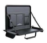 Steering Wheel Desk for Laptop | Car Steering Wheel Laptop Holder,Folding Vehicle Phone Tablet Desk with Adjustable Angles for Rear Passenger Driver Working