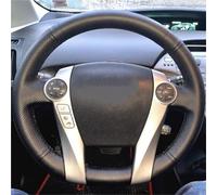 Steering Wheel DIY Hand Sewing Microfiber Leather Auto Car Steering Wheel Cover For Toyota For Prius 30(XW30) 2009-2017 For Prius C(US) Car Accessories(Blue Thread)