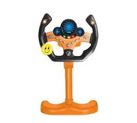Steering Wheel Driving Toy, Electric Early Education Toy with Stand, Toddler Music & Sound Toy, Vertical Simulation Steering Wheel Toy for Boys, Girls (25x49cm)
