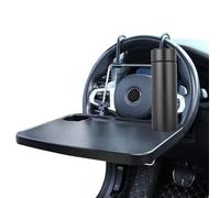 Steering Wheel, Ergonomic, Tray - Stylish Folding Car Headrest, Back Seat, with Phone Slot Eating | Multipurpose Outdoor Indoor Utility