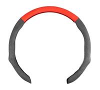 Steering Wheel For A1 A3 8P 8L A4 A5 B6 B7 A6 A7 C5 C6 4F Q3 Q5 Q7 Q8 TT S3 S4 S5 S6 RS5 Car Steering Wheel Cover Suede Booster(Black red-suede)