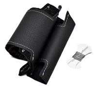 Steering Wheel For Kia For Sorento 2009-2014 Breathable Anti-slip Protector Interior Accessories Hand-stitched Steering Wheel Cover(Grey thread)