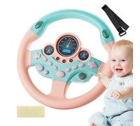 Steering Wheel for Kids | Steering Wheel Simulator 360 Degrees Rotating - Portable Driving with Music Light, Interactive Funny Sounding Toy for Kids Boys