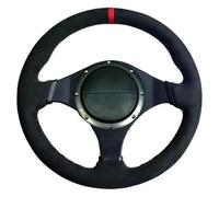 Steering Wheel For Mitsubishi For Lancer For Evolution 8 VIII 2003-2005 For 9 IX DIY Soft Suede Leather Car Steering Wheel Cover Protective(White Thread)