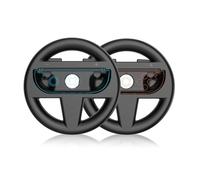 Steering Wheel for Switch 2 Joy-Con, Dual Pack Racing Wheel, Portable Game Controller Accessory for Switch 2 Racing Games, Ergonomic Handle Grip for Left and Right Joy-Con (Black)