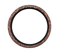 Steering Wheel Grip Car steering wheel cover leopard print goddess inside the breathable non-slip no inner ring handlebar