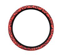 Steering Wheel Grip Car steering wheel cover leopard print goddess inside the breathable non-slip no inner ring handlebar