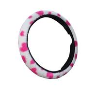 Steering Wheel Grip Soft Plush Steering Wheel Cover Love Heart Imitates Winter Warm Steering-wheel Protect Interior Accessories Women