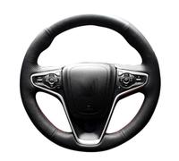 Steering Wheel Handle Cover Artificial Leather DIY Black Hand-sewing Car Steering Wheel Covers For Opel Insignia 2014 2015(Red Blue Thread)