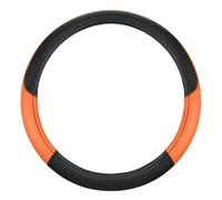Steering Wheel Handle Cover Automobile Steering Wheel Cover Leather Four Seasons For Spring Summer Autumn Winter Men And Women Car Interior Accesso J0N0(Orange)