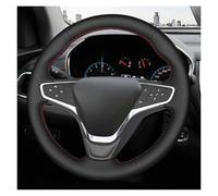 Steering Wheel Handle Cover For Chevrolet For Malibu XL 2015-2019 For Equinox 2017-2019 For Opel Ampera-E 2017-2019 Customized Car Steering Wheel Cover Leather Braid(Red Thread)