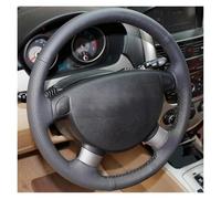Steering Wheel Handle Cover For Daewoo For Gentra 2013 2015 For Lacetti 2006 2007 2008 2009 2010 2011 2012 Artific Leather Steering Wheel Cover(Black Thread)