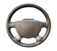 Steering Wheel Handle Cover For Daewoo For Gentra 2013 2015 For Lacetti 2006 2007 2008 2009 2010 2011 2012 Car Steering Wheel Cover Leather(Black Thread)