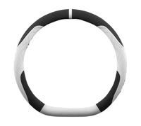 Steering Wheel Handle Cover For Mazda EZ6 Electric Pure Increase Version Flip Leather Steering Wheel Cover Intelligent Premium Edition Sp(Black and white)