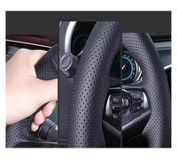Steering Wheel Handle Cover For Nissan For X-Trail For Qashqai For Rogue Sport 2017 2018 2019 Hand Stitched Non-slip Black Yellow Genuine Leather Car Steering Wheel Cover(6)
