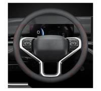 Steering Wheel Handle Cover For Subaru Brz Wrx Xv For Ascent For Forester For Outback For Impreza For Legacy For Crosstrek For Tribeca For Ascent Car Leather Ultrathin Steering Wheel Cover(D Red)