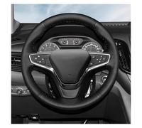 Steering Wheel Handle Cover Leather Car Steering Wheel Cover For Chevrolet For Cruze For Malibu XL For Captiva For Cobalt For MONZA Black Smooth With Perforated(Black Thread)