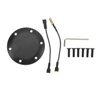 Steering Wheel Horn Cover Aluminum Black Universal Fit Easy Installation Stylish Look Solid Construction for Nardi Sparco VERTEX 6 Bolts Steering Wheels