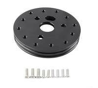 Steering Wheel Hub Adapter 0.5" Extension Riser for 6 Bolt Pattern Wheels - Aluminum Short Hub Spacer for Racing Cars Black(Black0.5 inch)