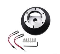 Steering Wheel Hub Adapter Kit For Honda S2000 Aluminum Alloy Direct | CNC-Machined Aluminum Alloy Black Lightweight 532g Size 11.9x5.5x6.6cm Quick Installation