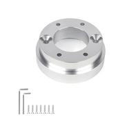 Steering Wheel Hub, Steering Wheel Hub Adapter 13/14inch Steering Wheel Adapter Plate 70mm PCD Racing Steering Wheel Car Game Modification Fit Use For Logitech G29 G920 G923(Silver)