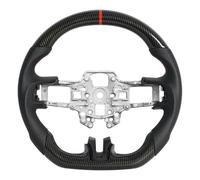 Steering Wheel,HYDRO DIP CAR Carbon Fiber Flat Sport Steering Wheel Fit For Mustang 2018-2023 Shelby GT500/GT350 Not Heated JIANGGAI