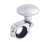 Steering Wheel Knob, Steering Wheel Spinner Car Styling Steering Wheel Power Handle Ball Hand Control Grip Spinner Knob Turning Helper(Silver)
