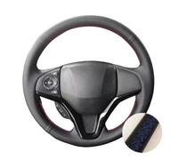 Steering Wheel Leather Car Steering Wheel Cover Trim Black For City For Jazz For HRV For HR-V For Vezel XRV 2014 2015 2016 2016 2017 Steering Wheel Protector(Red thread)