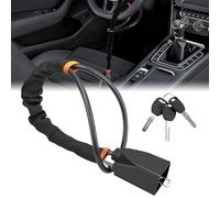 Steering Wheel Lock, Car Steering Wheel Locks, Heavy-Duty Steering Lock, Anti Theft Car Security Device with 3 Keys, Universal Auto Locks for Most Cars, SUVs, Vans, Trucks