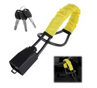 Steering Wheel Lock,Car Steering Wheel Locks,Heavy Duty Universal Steering Locks High Visibility Car Lock Anti-Theft Device,Car Lock Steering Wheel with 3 Keys,Steering Locks for My Car (Yellow)