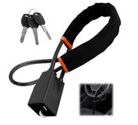 Steering Wheel Lock,Car Steering Wheel Locks,Heavy Duty Universal Steering Locks High Visibility Car Lock Anti-Theft Device,Car Lock Steering Wheel with 3 Keys,Steering Locks for My Car (Black)
